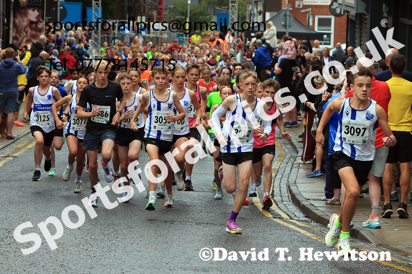 Junior 3k, 2025 Darlington 5k 10k and Junior 3k Road Race. Photo: David T. Hewitson/Sports for All Pics